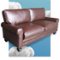 Serta - Copenhagen 73" Sofa - Chestnut Brown-Angle_Standard
