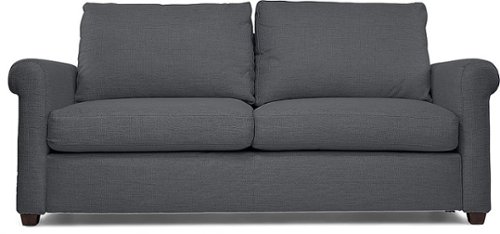 Click Decor - Lewis Rolled Arm Sofa - Gray