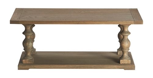 Finch - Pedestal Coffee Table - Reclaimed Oak