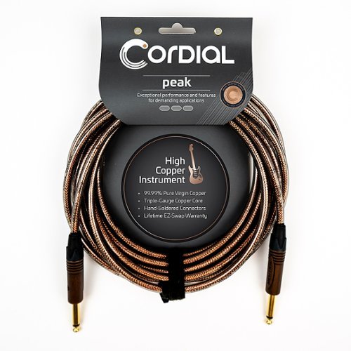 Cordial Premium High-Copper Instrument Metal Cable - Bronze INTERNATIONAL SHIPPING