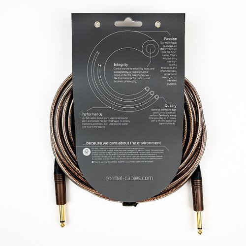 Cordial Premium High-Copper Instrument Metal Cable - Bronze WORLDWIDE DELIVERY