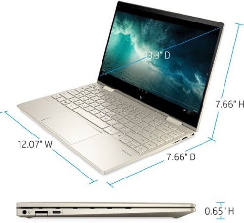 HP ENVY 2-in-1 13.3 Touch-Screen Laptop - Intel Evo Platform - Core i7 - 8GB Memory - 512GB SSD - Pale gold BUY IN SINGAPORE