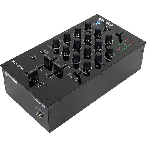 Gemini MXR-01BT 2-Channel Professional DJ Mixer with Bluetooth Input - Black WORLDWIDE DELIVERY