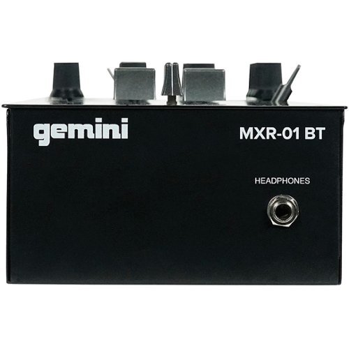 Gemini MXR-01BT 2-Channel Professional DJ Mixer with Bluetooth Input - Black SHOP ONLINE