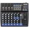 Gemini - GEM-12USB: Compact 12 Channel Bluetooth Mixer - Black-Front_Standard