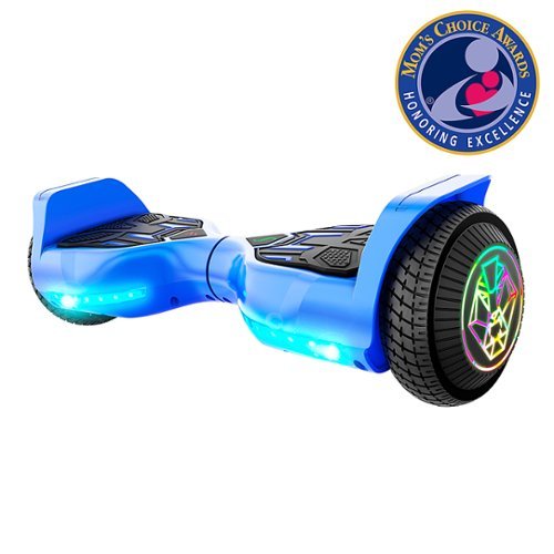 SWAGTRON swagBOARD Twist T580 Hoverboard with Light-Up LED Wheels & Exclusive LiFePo™ Battery - Speeds up to 6.5 mph - Blue
