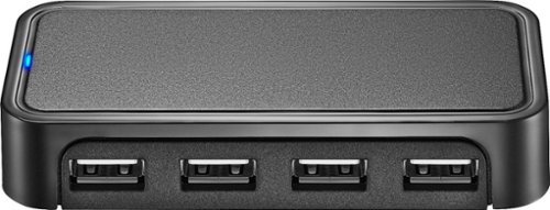 Best Buy essentials™ 4-Port USB 2.0 Hub - Black GLOBAL SHIPPING