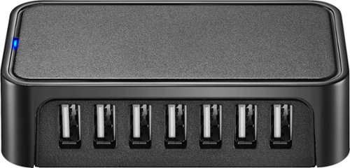 Best Buy essentials™ 7-Port USB 2.0 Hub - Black WORLDWIDE DELIVERY