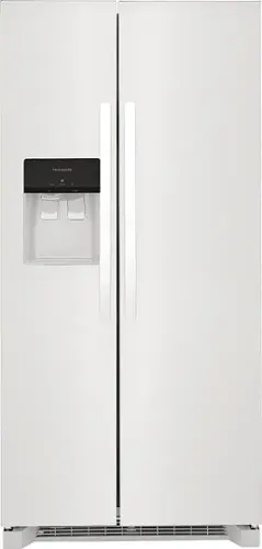 Front. Frigidaire - 22.3 Cu. Ft. Side-by-Side Refrigerator - White.