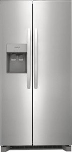 Frigidaire - 22.3 Cu. Ft. Side-by-Side Refrigerator - Stainless steel - Front_Standard