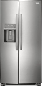 Frigidaire - Gallery 22.3 Cu. Ft. Side-by-Side Refrigerator - Stainless steel - Front_Standard