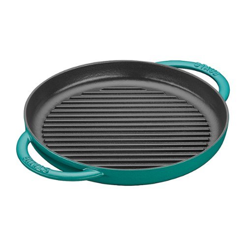 Staub Cast Iron 10-inch Pure Grill - Turquoise - Turquoise