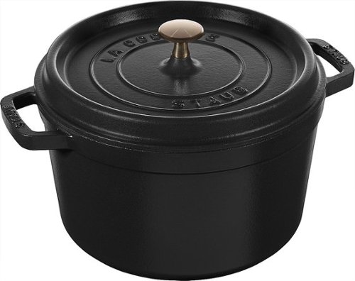 Staub - Cast Iron 5-qt Tall Cocotte - Matte Black-Angle_Standard 