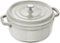 Staub - Cast Iron 5.5-qt Round Cocotte - White Truffle-Angle_Standard