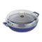 Staub - Cast Iron 3.5-qt Braiser with Glass Lid - Dark Blue-Angle_Standard
