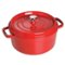 Staub - Cast Iron 5.5-qt Round Cocotte - Cherry-Angle_Standard