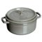 Staub - Cast Iron 5.5-qt Round Cocotte - Graphite Grey-Angle_Standard