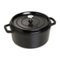 Staub - Cast Iron 5.5-qt Round Cocotte - Matte Black-Angle_Standard