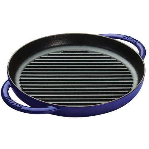 Staub - Cast Iron 10-inch Pure Grill - Dark Blue