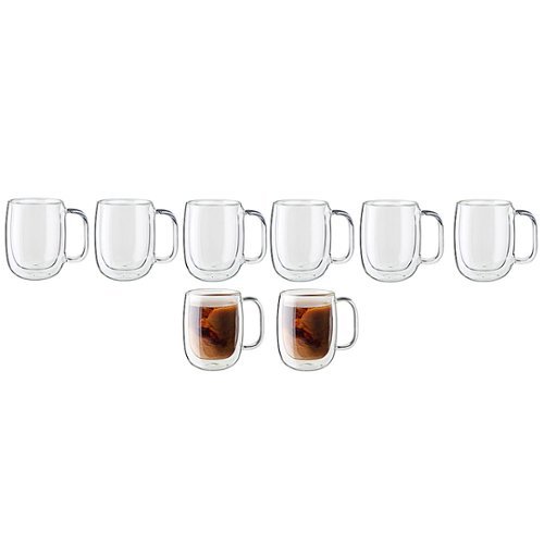 ZWILLING - Sorrento Plus 8-pc Double-Wall Glass Coffee Mug Set - N/A