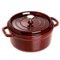 Staub - Cast Iron 5.5-qt Round Cocotte - Grenadine-Angle_Standard