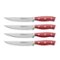 Henckels - Forged Accent 4-pc Steak Knife Set - Red-Angle_Standard