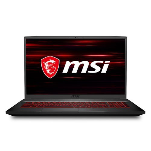 MSI - GF75 THIN 17.3" Gaming Laptop - i7-10750H - 16GB Memory - NVIDIA GeForce GTX 1660 Ti - 1TB SSD - Aluminum Black-Front_Standard 