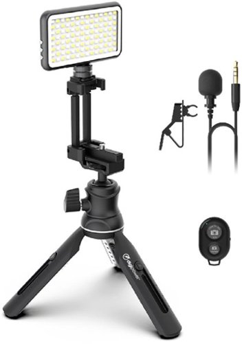  Digipower - The Instructor - 8.5&quot; Tripod Professional Video Kit -Work, Teach &amp; Learn from Home - Black