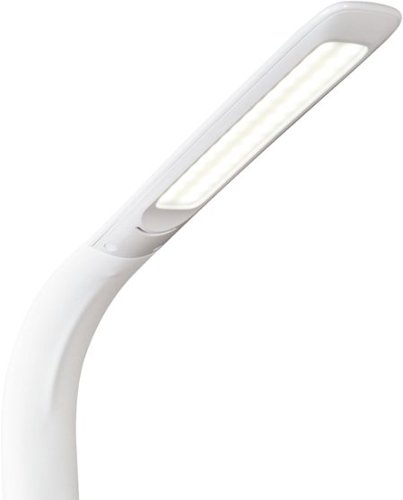 OttLite Purify LED Sanitizing Desk Lamp with SpectraClean Disinfection, 3 Brightness Settings, Wireless Qi Charging, & USB Port - White WORLDWIDE DELIVERY