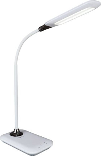 OttLite - Enhance LED Sanitizing Desk Lamp w/ SpectraClean Disinfection, 3 Brightness Settings, Touch Activated Control & USB Port