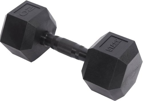 Stack Fitness - 20LB Hex Dumbbell - Black