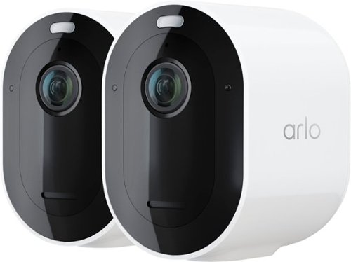 Image of Arlo - Pro 4 Spotlight Camera, 2 Pack - VMC4250P - White