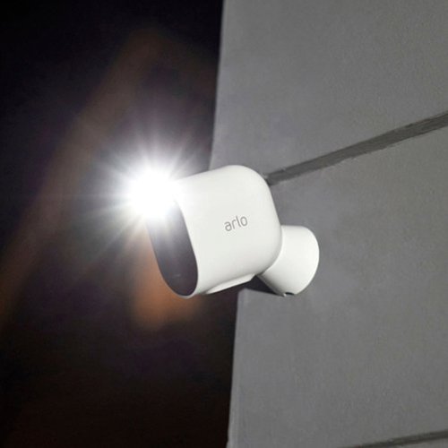 Arlo - Pro 4 Spotlight 2 Camera Pack - Indoor/Outdoor, Wireless, 2K Security System - White