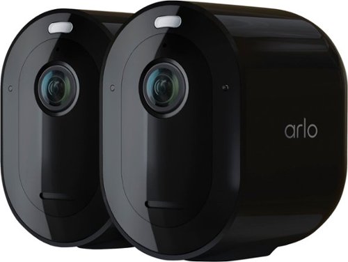 Image of Arlo - Pro 4 Spotlight Camera, 2 Pack - VMC4250B - Black