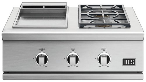 DCS by Fisher & Paykel - Series 9 Double Gas Burner with Griddle - Stainless Steel