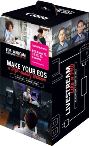 Canon EOS Webcam Accessories Starter Kit for EOS Rebel T7, T6, T5 and T3 Cameras - Black WORLDWIDE DELIVERY