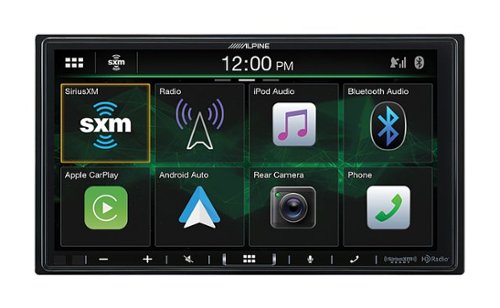 Image of Alpine - 7” Android Auto and Apple CarPlay Bluetooth Digital Media Receiver - Black
