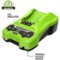 Greenworks - 24 Volt Battery Charger - Black/Green-Front_Standard