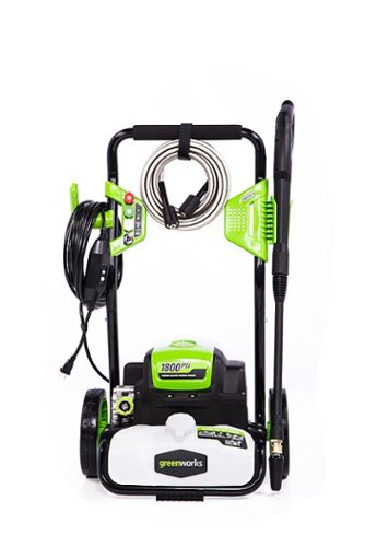 Greenworks - 1800 PSI 1.1 GPM Electric Power Washer - Black/Green