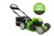 Greenworks - 40-Volt 21-Inch Self Propelled Lawn Mower (Battery and Charger Not Included) - Green-Front_Standard