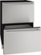 U-Line - 5.2 cu ft 1 Class 24” Refrigerator Drawers - Custom Panel Ready-Angle_Standard