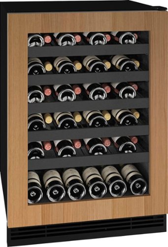 U-Line - 5.5 cu ft 48-750ml bottle Wine Refrigerator with Integrated Door Frame - Custom Panel Ready