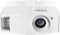 Optoma - UHD38 4K UHD Projector with 4000 Lumens, 240Hz Refresh Rate, Enhanced Gaming Mode 4.2ms Response Time, HDR10 & HLG - White-Front_Standard
