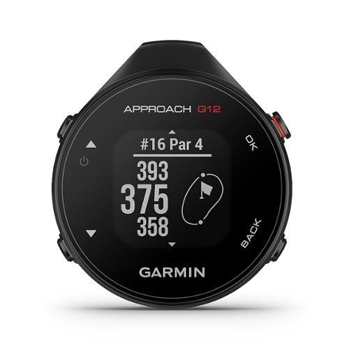 Garmin - Approach G12 1.3" GPS with Built-In Bluetooth - Black