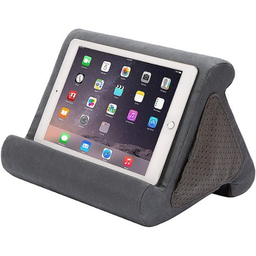 Happy Products - Flippy Jr - Multi-Angle Soft Stand for Tablets, E-Readers, and Books - Charcoal
