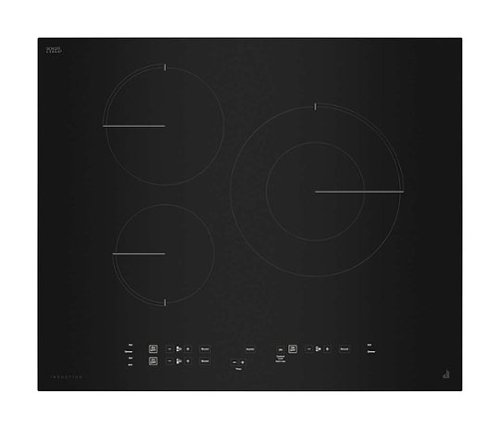 JennAir - 25" Built-in Electric Induction Cooktop 3-Elements with Oblivion Glass - Black