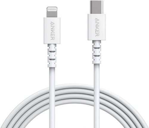 Anker - PowerLine Select Lightning to USB-C cable 6-ft - White