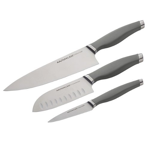 Rachael Ray - Cutlery 3-Piece Knife Set - Gray