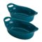 Rachael Ray - 2-Piece Oval Ceramics Au Gratin Set - Teal-Angle_Standard