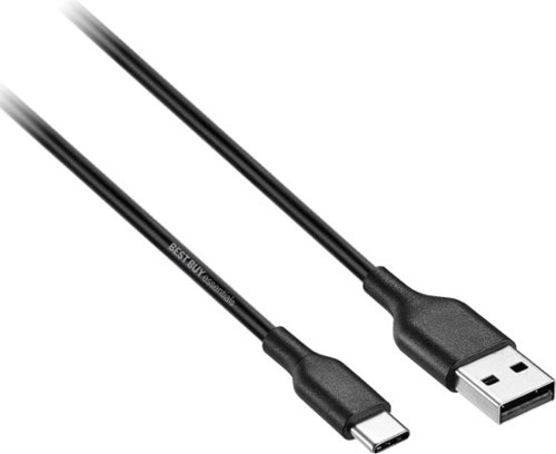 Best Buy essentials™ 3' USB-A to USB-C Charge-and-Sync Cable - Black GLOBAL SHIPPING